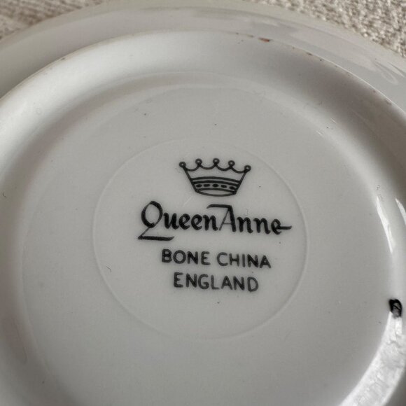 Queen Anne Bone China Tea Cup & Saucer Set With Pink Rose Design - Picture 11 of 15